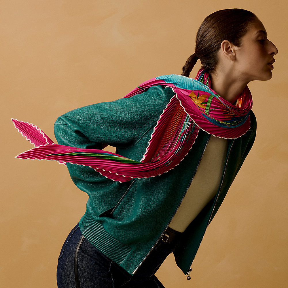 Bouquet Final pleated scarf 140 | Hermès USA